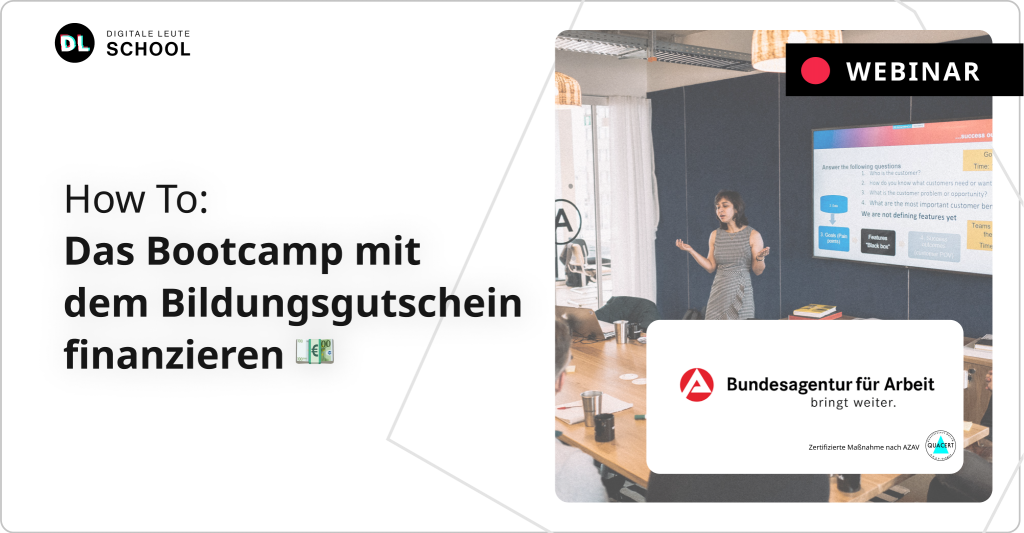 Webinar: How To Product Management Bootcamp mit dem Bildungsgutschein